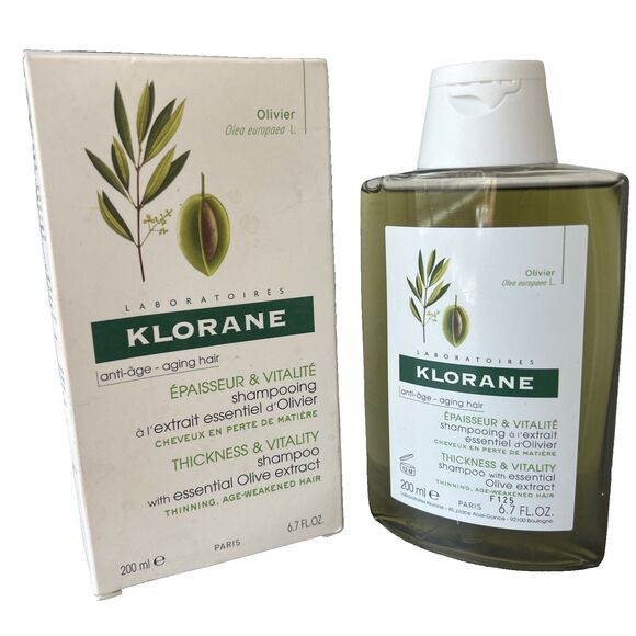 KLORANE Olivier Shampoo for Density and Vitality w/Olive Extract 6.7 fl oz NEW - Picture 1 of 4